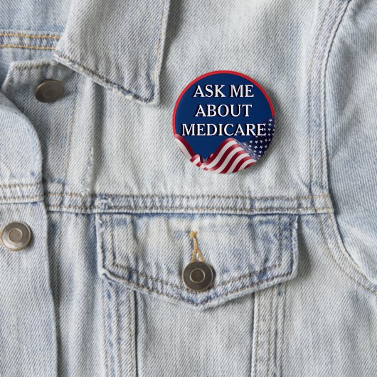 Ask Me About Medicare  Button (Beispiel)