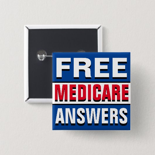 Ask Me About Medicare Button (Vorne & Hinten)