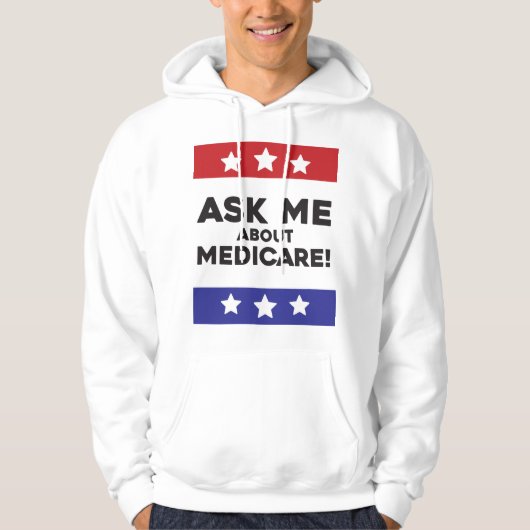 Ask Me About Medicare – Pullover Hoodie (Vorderseite)