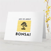 Ask me about my bonsai karte (Gelbe Blume)