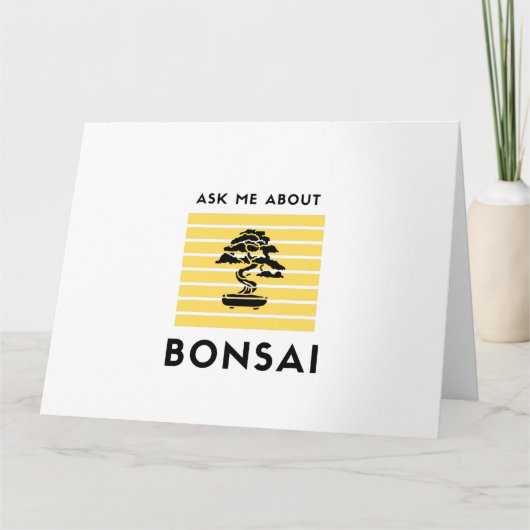 Ask me about my bonsai karte (Vorderseite)