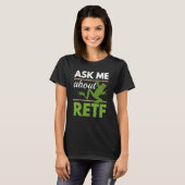 Ask Me About RETF Red Eyed Tree Frog Toad Amphibia T-Shirt (Vorne ganz)