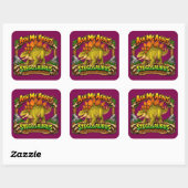 Ask Me About the Stegosaurus | 3 inch Sticker (Blatt)