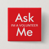 Ask Me Button For Business School Volunteers (Vorderseite)
