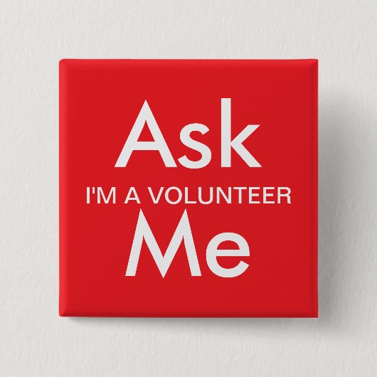Ask Me Button For Business School Volunteers (Vorderseite)