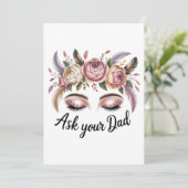 Ask Your Dad Einladung (Stehend Vorderseite)