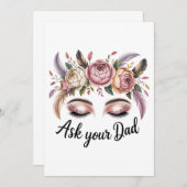 Ask Your Dad Einladung (Vorne/Hinten)