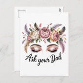 Ask Your Dad Postkarte (Vorne/Hinten)