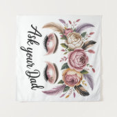 Ask Your Dad Wandteppich (Vorderseite (Horizontal))