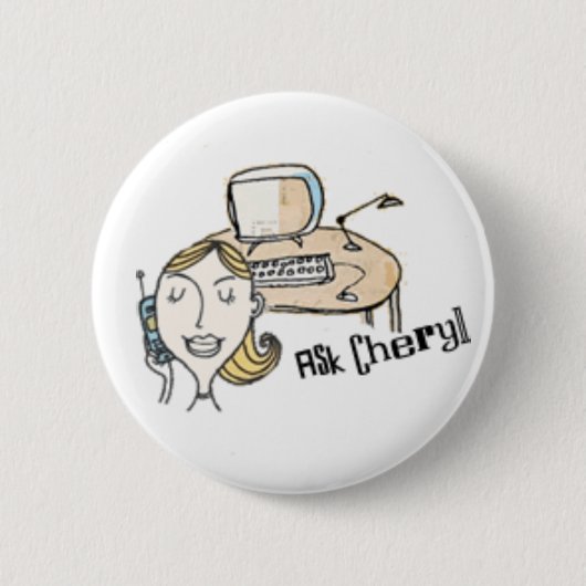 askcheryl1 button (Vorderseite)