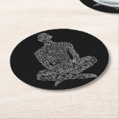 Asketischer Untersetzer (schwarz mit grauem/weißem (Angewinkelt)