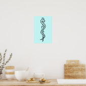 Asklepius-Blut [medizinisches Symbol] Poster (Küche)