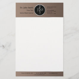 Asklepius Medical Classy Noble Silver Briefpapier