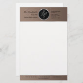 Asklepius Medical Classy Noble Silver Briefpapier (Vorne/Hinten)