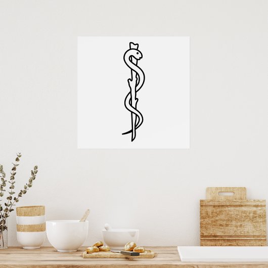 Asklepius-Syndrom Poster (Küche)