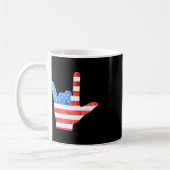 ASL 4. Juli American Sign Languages Deaf Awarenes Kaffeetasse (Links)
