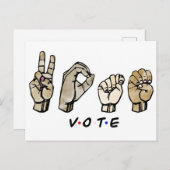 ASL-Abstimmung Einladungspostkarte (Vorne/Hinten)