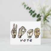 ASL-Abstimmung Einladungspostkarte (Stehend Vorderseite)