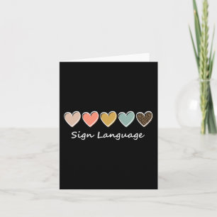 ASL Alphabet American ASL Teacher Sing Language Karte