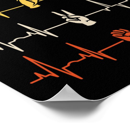 ASL Alphabet American Sing Language ASL Lehrer He Poster (Ecke)