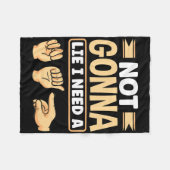 Asl Alphabet American Sing Language Asl Teacher I  Fleecedecke (Vorderseite (Horizontal))