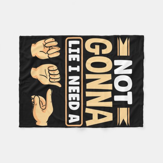 Asl Alphabet American Sing Language Asl Teacher I  Fleecedecke (Vorderseite (Horizontal))