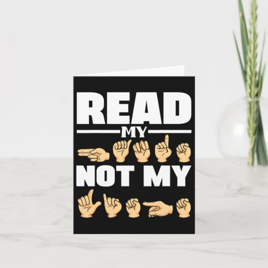 Asl Alphabet American Sing Language Asl Teacher Qu Karte (Vorderseite)