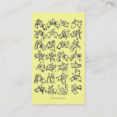 ASL Alphabet Business Card Visitenkarte (Rückseite)