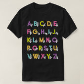 ASL Alphabet Gebärdensprache für immer rosa T-Shirt (Design vorne)