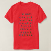 ASL Alphabet mit Zahlen Gebärdensprache T-Shirt (Design vorne)