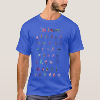 ASL Alphabet mit Zahlen Unterschrift Sprache 1 T-Shirt