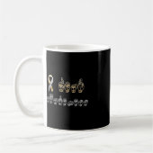 ASL American Sign Language Deaf Awareness Kaffeetasse (Links)