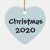 ASL American Sign Language Fingerbuchstabe Haven Keramik Ornament (Hinten)