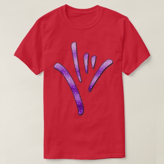 ASL American Sign Language I Liebe Sie 7 T-Shirt (Design vorne)