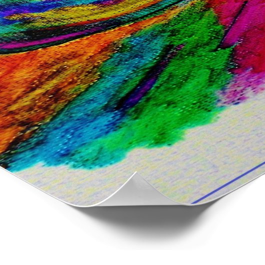 ASL American Sign Language I LIEBE SIE MEHR Poster (Ecke)