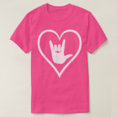 ASL American Sign Language I Liebe Sie New Cola T-Shirt (Design vorne)