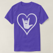 ASL American Sign Language I Liebe Sie New Cola T-Shirt (Design vorne)
