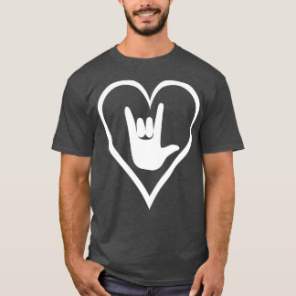 ASL American Sign Language I Liebe You Heart 1 T-Shirt
