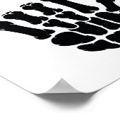 Asl American Sign Language I Liebe You Skeleton Ha Poster (Ecke)