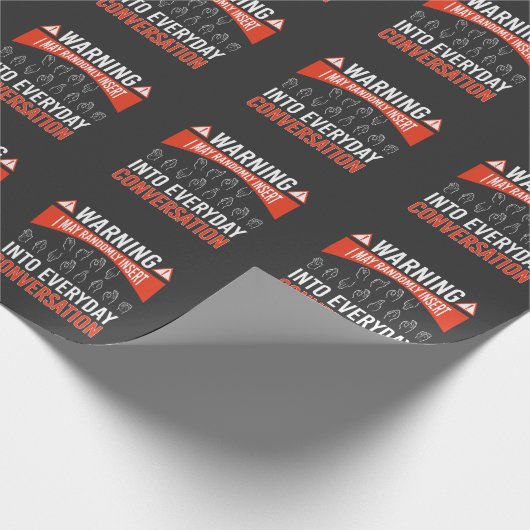 ASL American Sign Language Interpreter Deaf Geschenkpapier (Ecke)