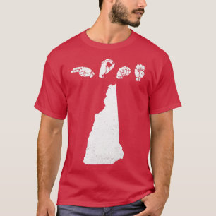 ASL American Sign Language New Hampshire Zuhause T T-Shirt