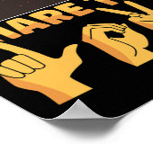 Asl American Sign Language Share - die Liebe Aware Poster (Ecke)