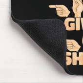 ASL American Sign Language Words gegeben Form Mousepad (Ecke)