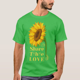 ASL American Sunflower Teilen Sie die Liebe T-Shirt