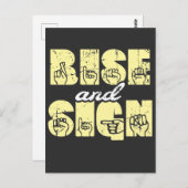 ASL-Aufstieg und Signieren Postkarte (Vorne/Hinten)