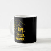 ASL Banana Design - Ripe, Peeled, Unbothered   Kaffeetasse (Vorderseite Links)