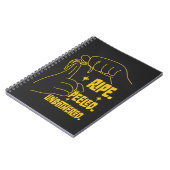 ASL Banana Design - Ripe, Peeled, Unbothered   Notizblock (Linke Seite)