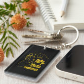 ASL Banana Design - Ripe, Peeled, Unbothered   Schlüsselanhänger (Vorderseite rechts)