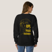 ASL Banana Design - Ripe, Peeled, Unbothered   Sweatshirt (Schwarz voll)