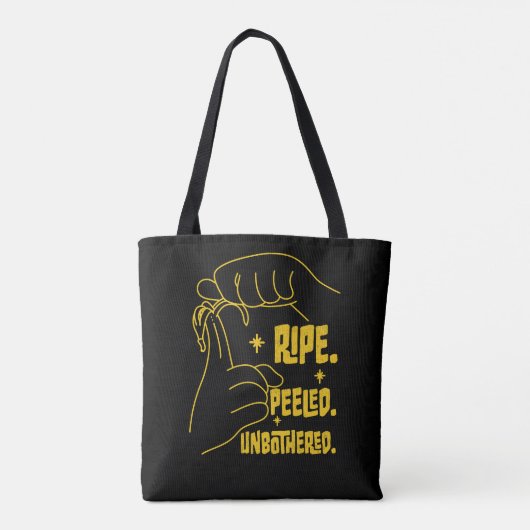 ASL Banana Design - Ripe, Peeled, Unbothered   Tasche (Rückseite)